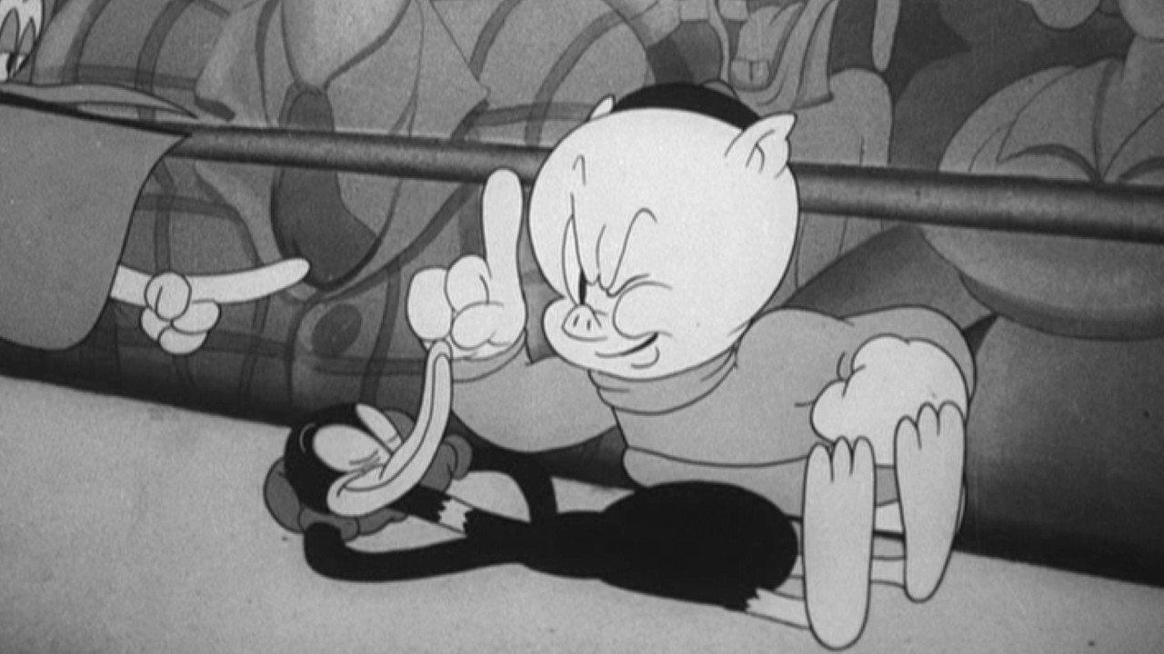 Porky & Daffy 1938 movie scene