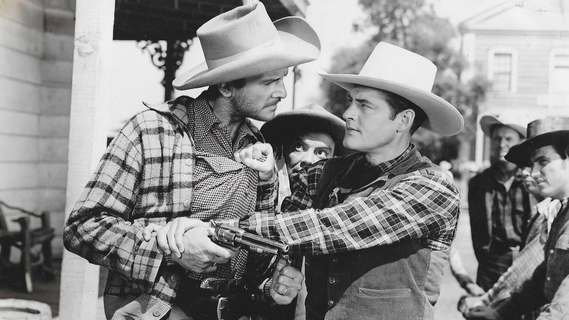 Thunder Over the Prairie 1941 movie scene