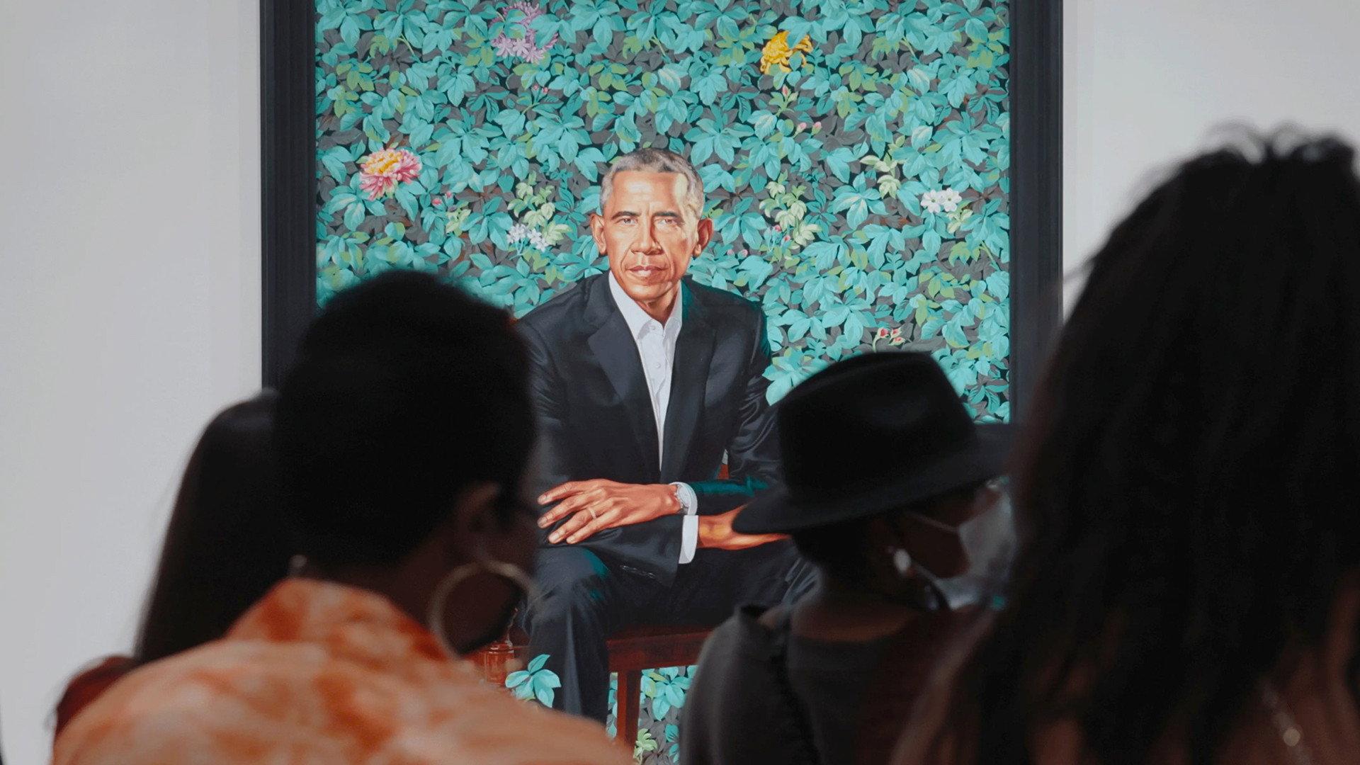 Picturing the Obamas 2022 movie scene