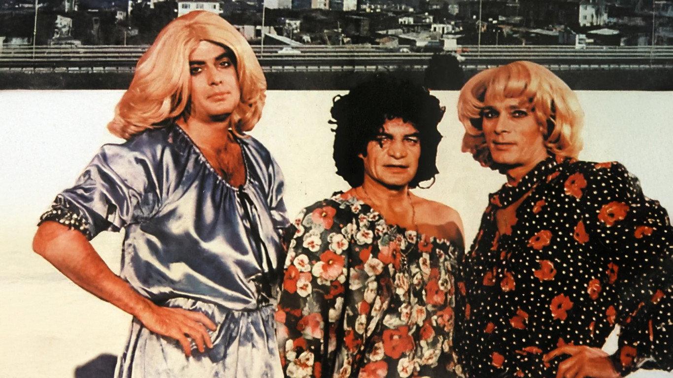 The Three Superboys in the Snow 1977 movie scene