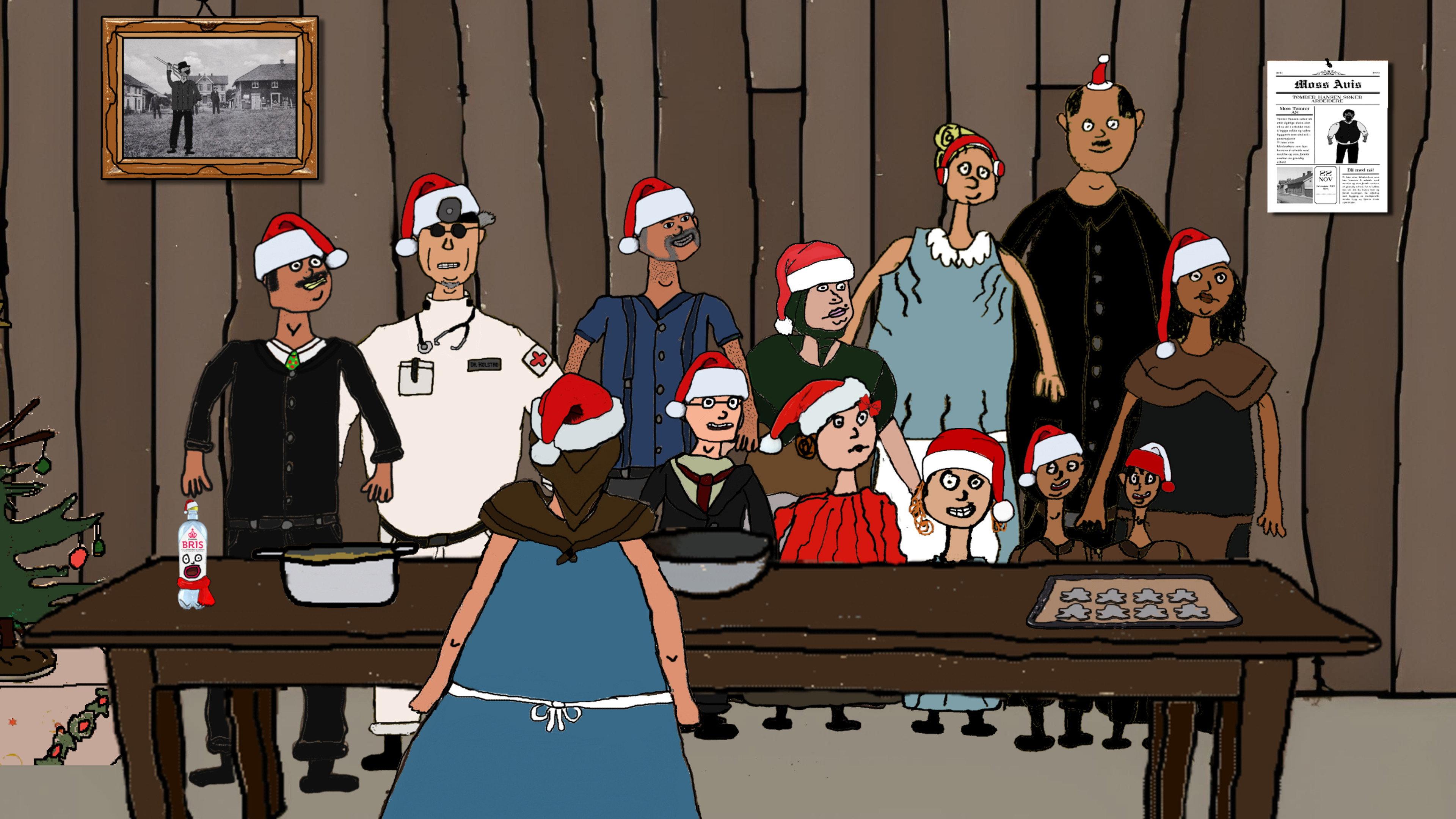 Christmas on Braathen Street 2024 movie scene