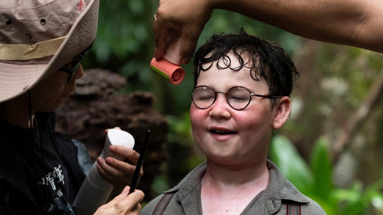 Making of Lord of the Flies 2026 movie scene