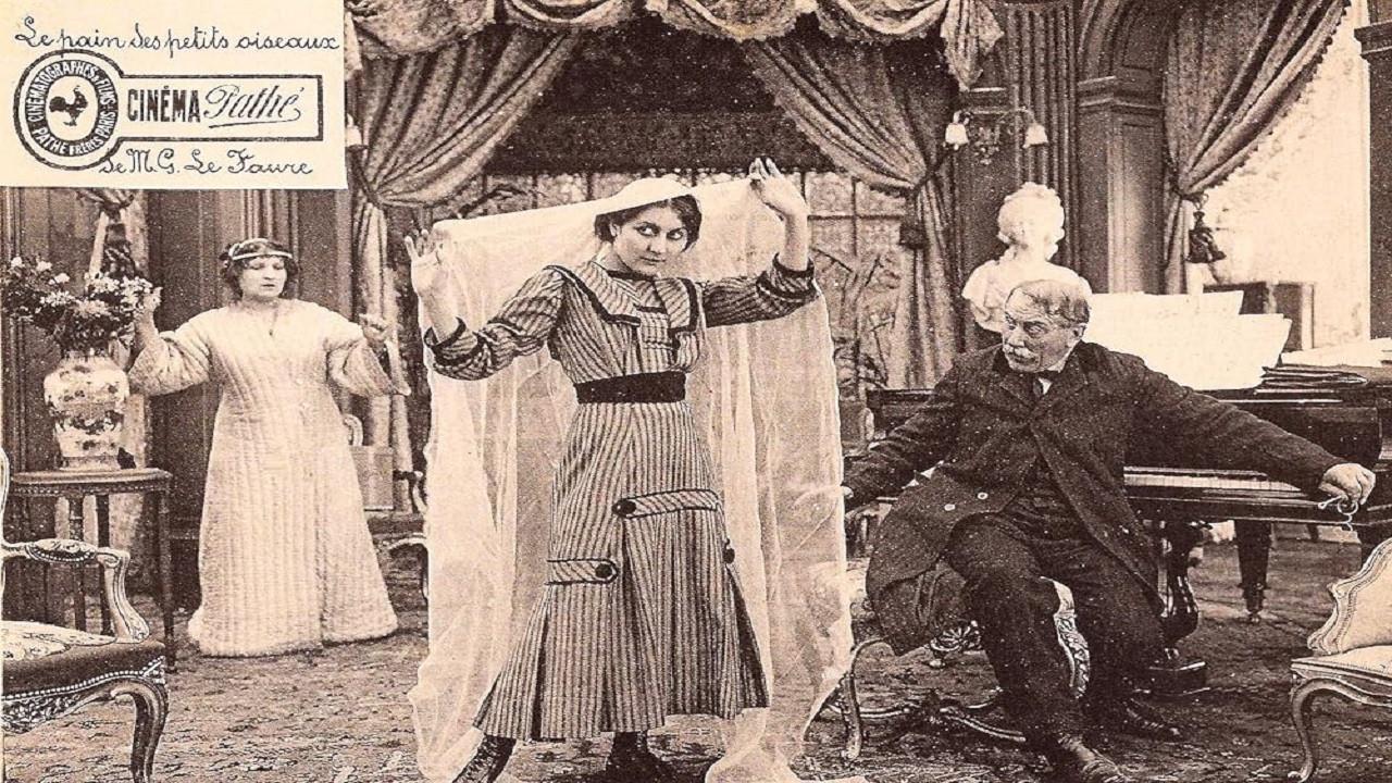 Bread for the Birds 1911 movie scene