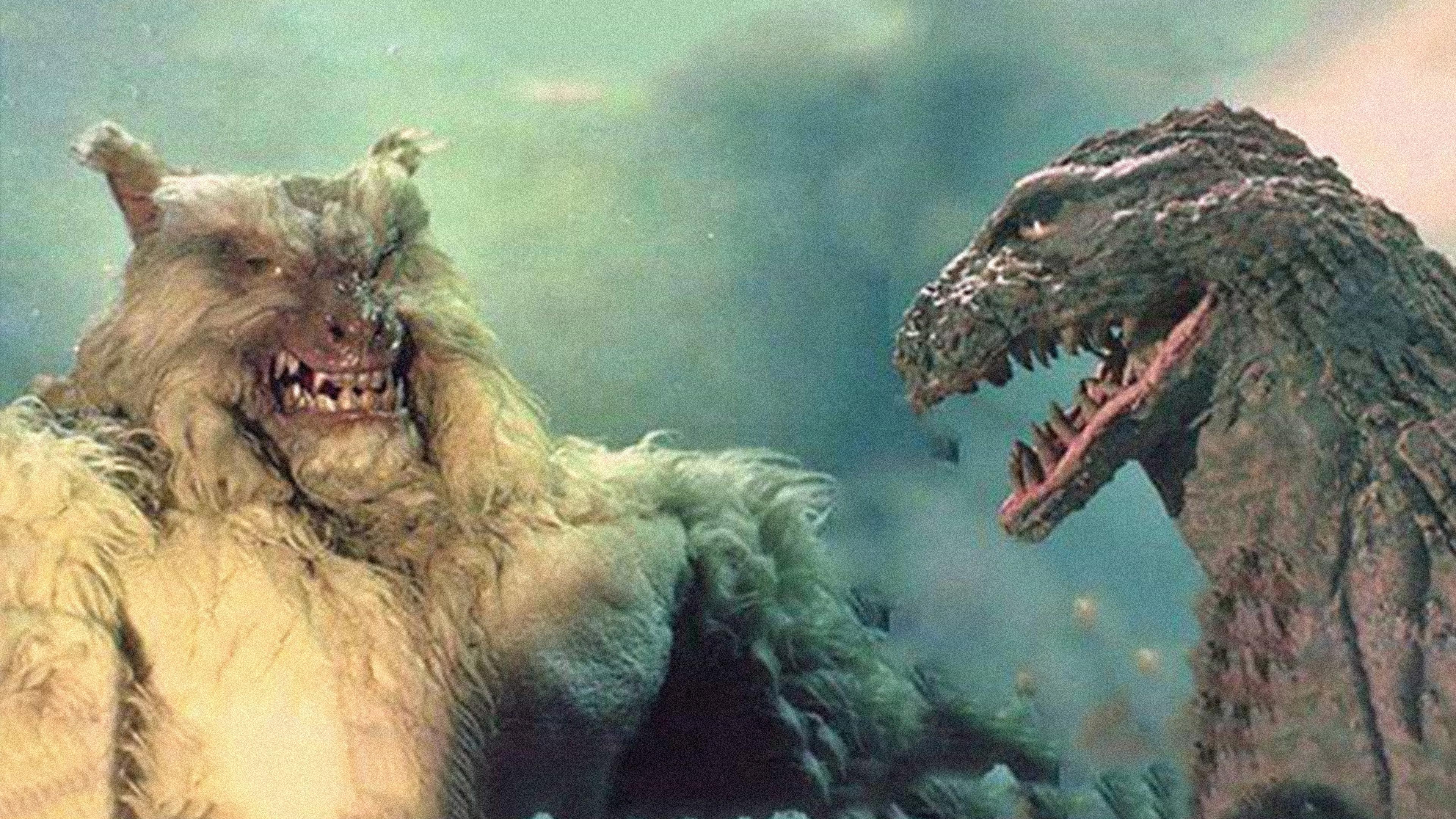 Wolfman vs. Godzilla 1983 movie scene