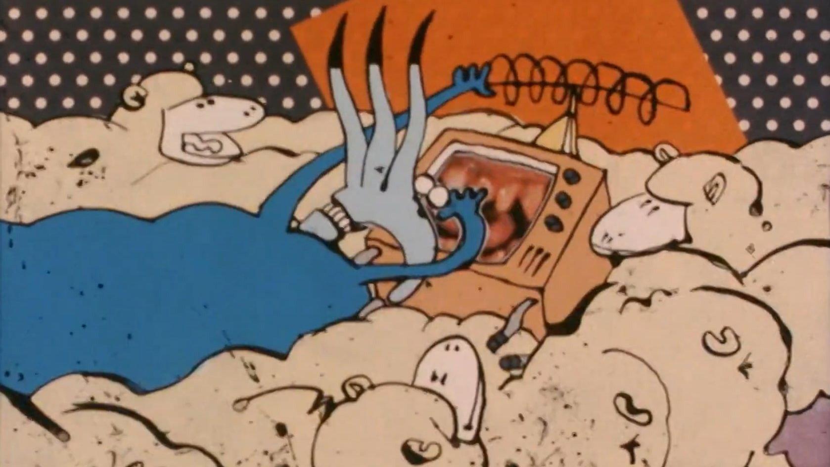 Feral Television 1990 movie scene