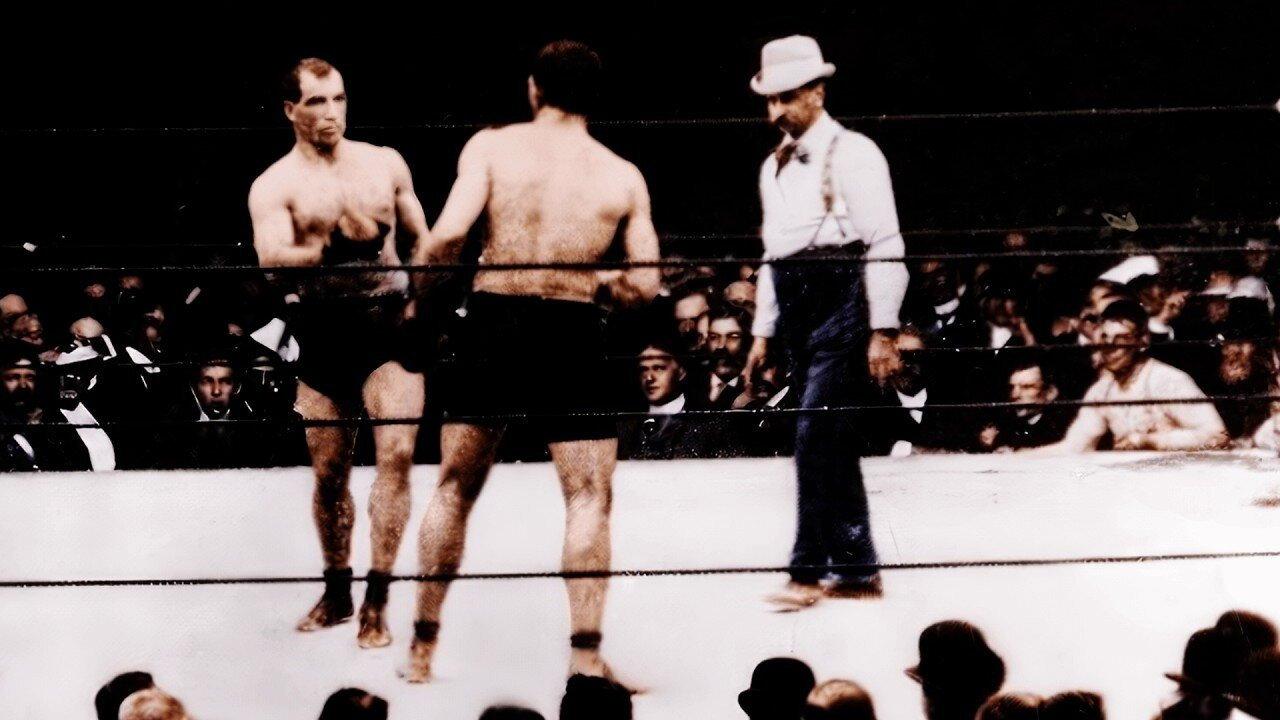 Jeffries-Sharkey Contest 1899 movie scene
