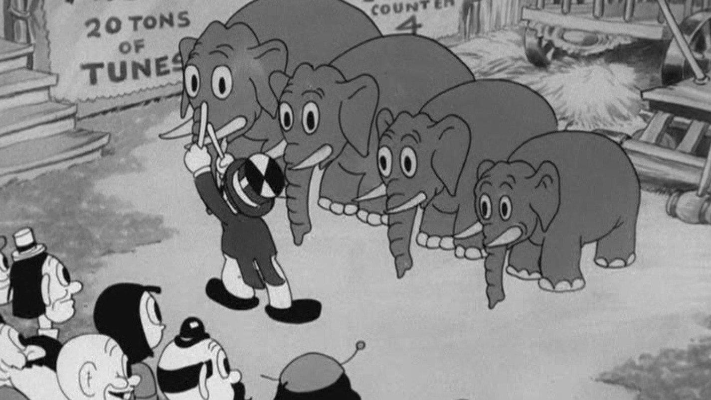Buddy's Circus 1934 movie scene
