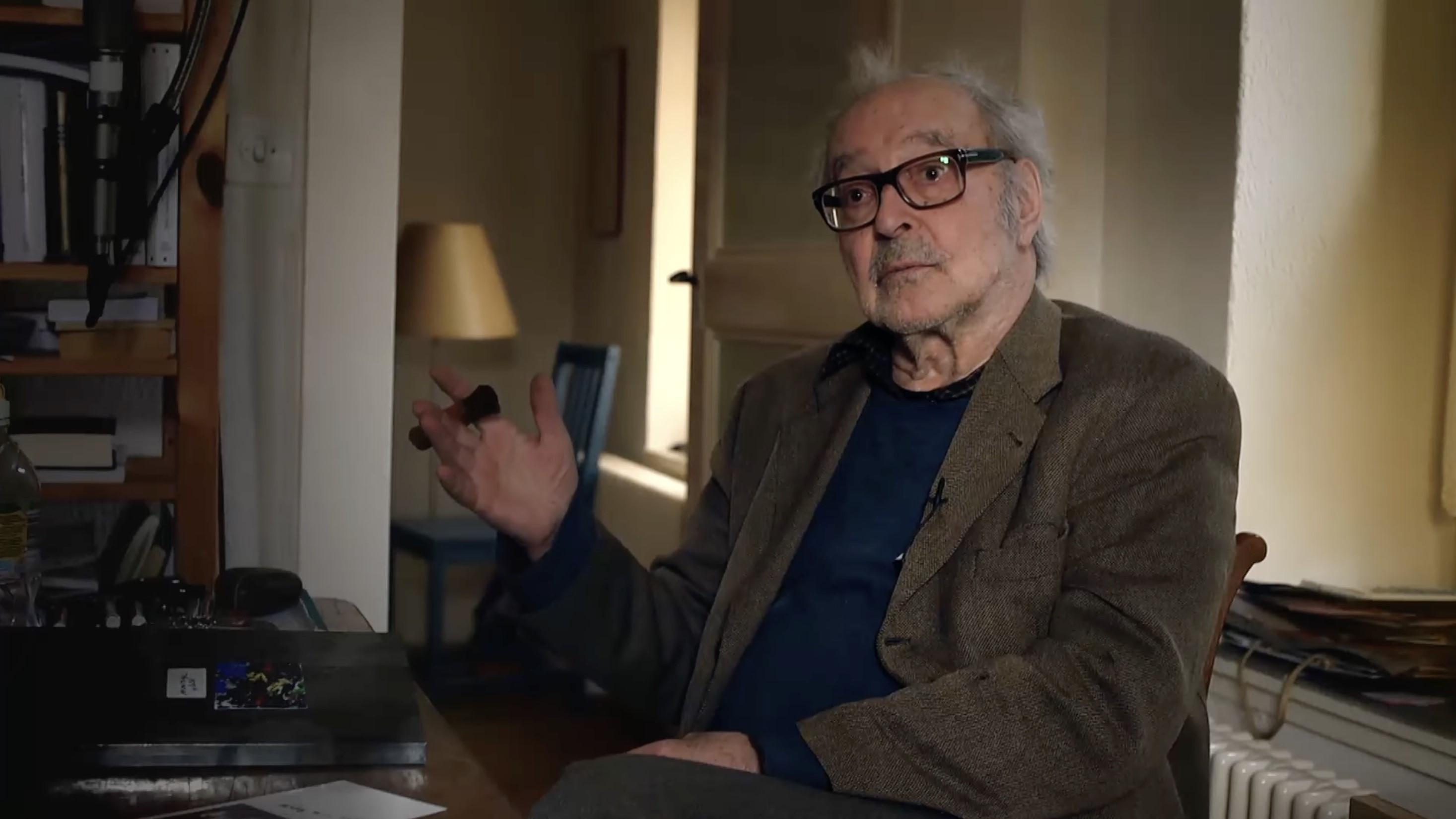 86 printemps, Jean-Luc Godard 2021 movie scene