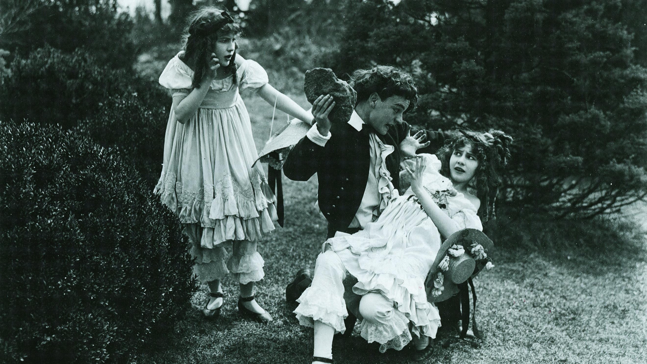 Their One Love 1915 movie scene