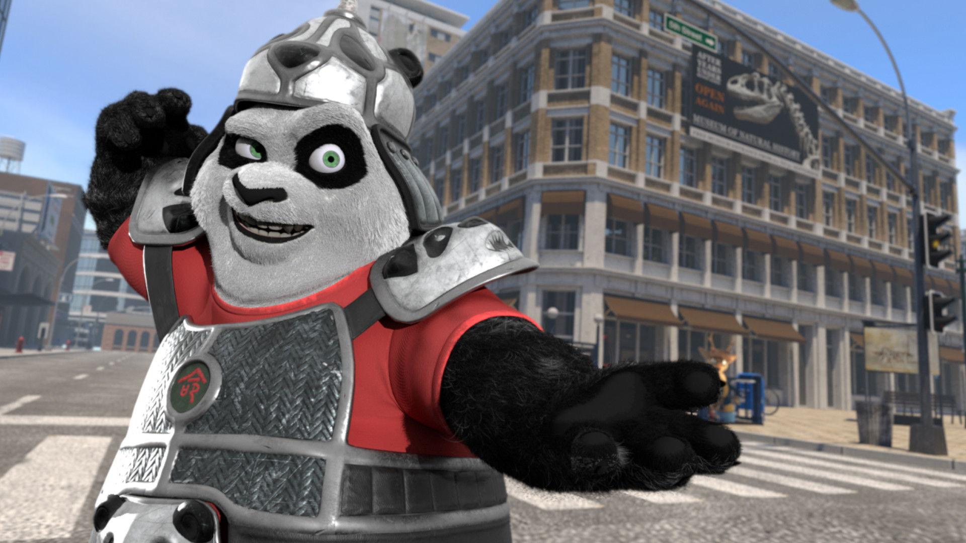 Panda vs. Aliens 2021 movie scene