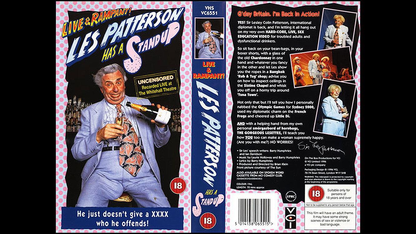 Les Patterson 'Has A Stand Up' - Live & Rampant 1996 movie scene