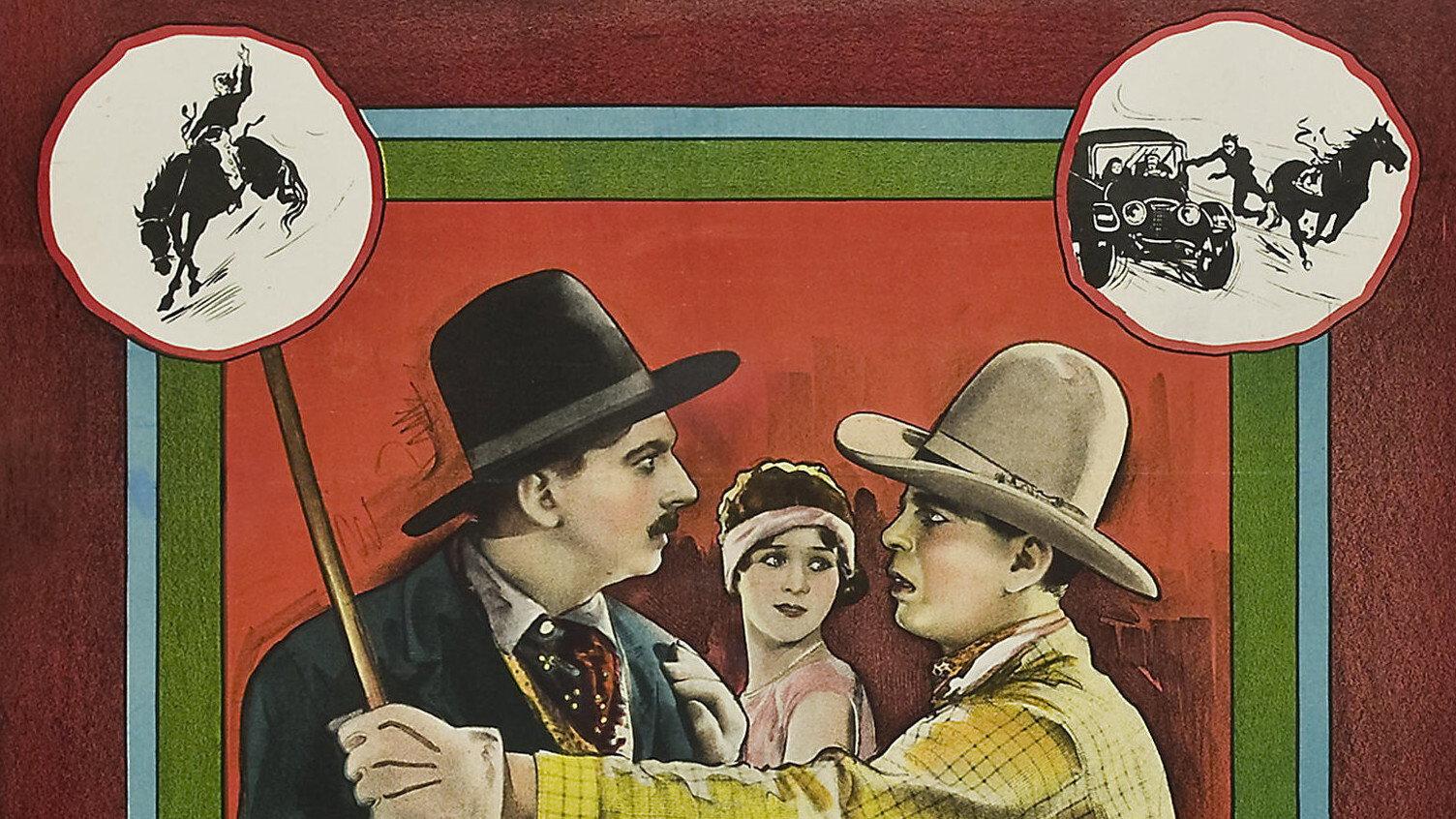 Taming the West 1925 movie scene