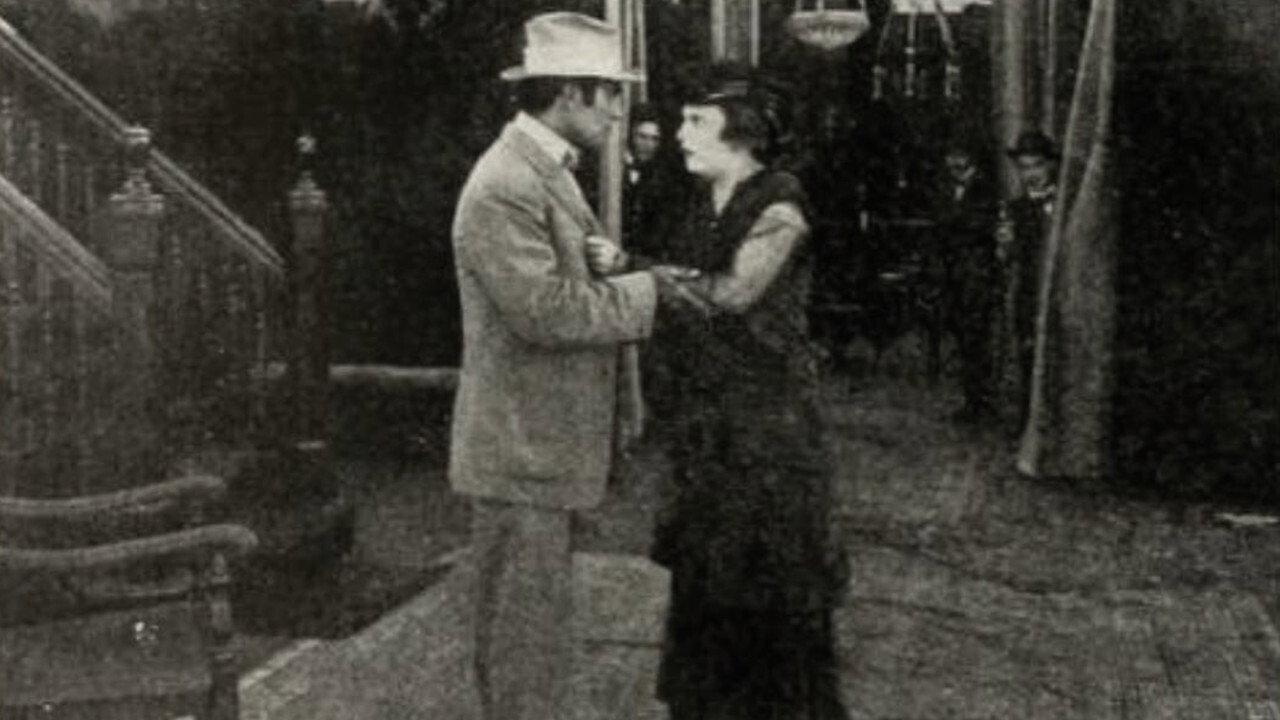 The Broken Coin 1915 movie scene