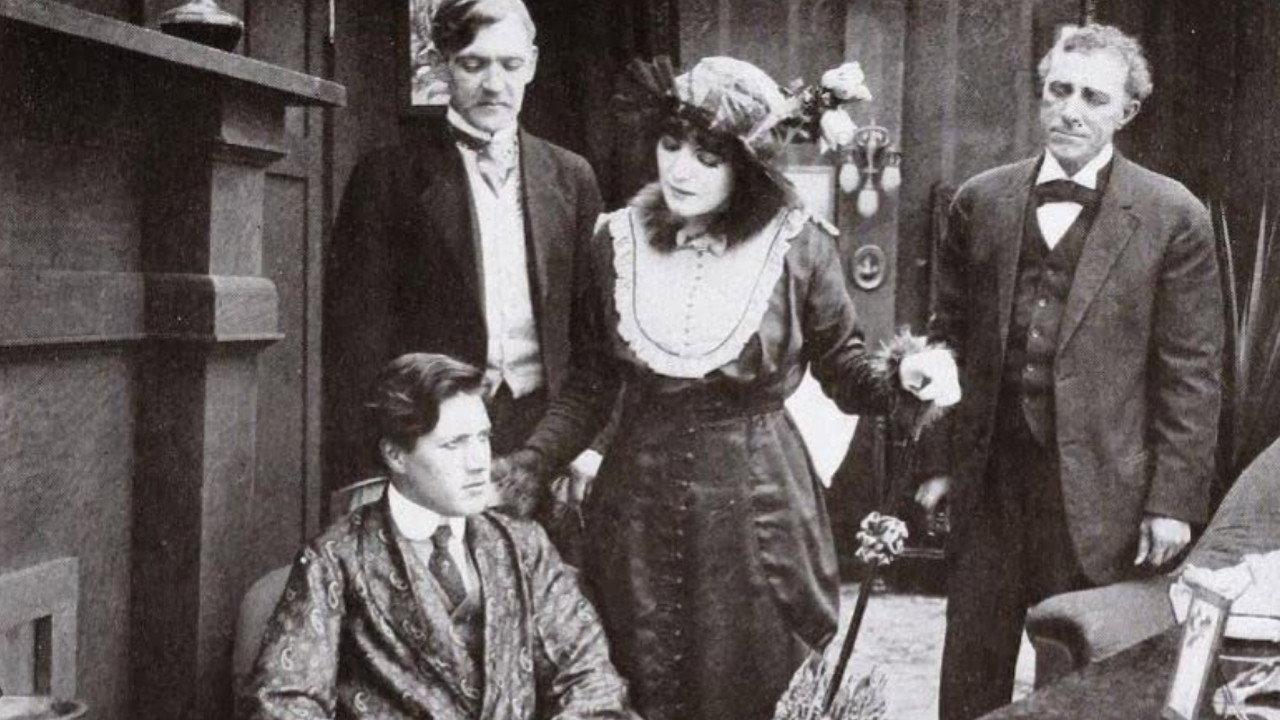 The Invisible Foe 1913 movie scene