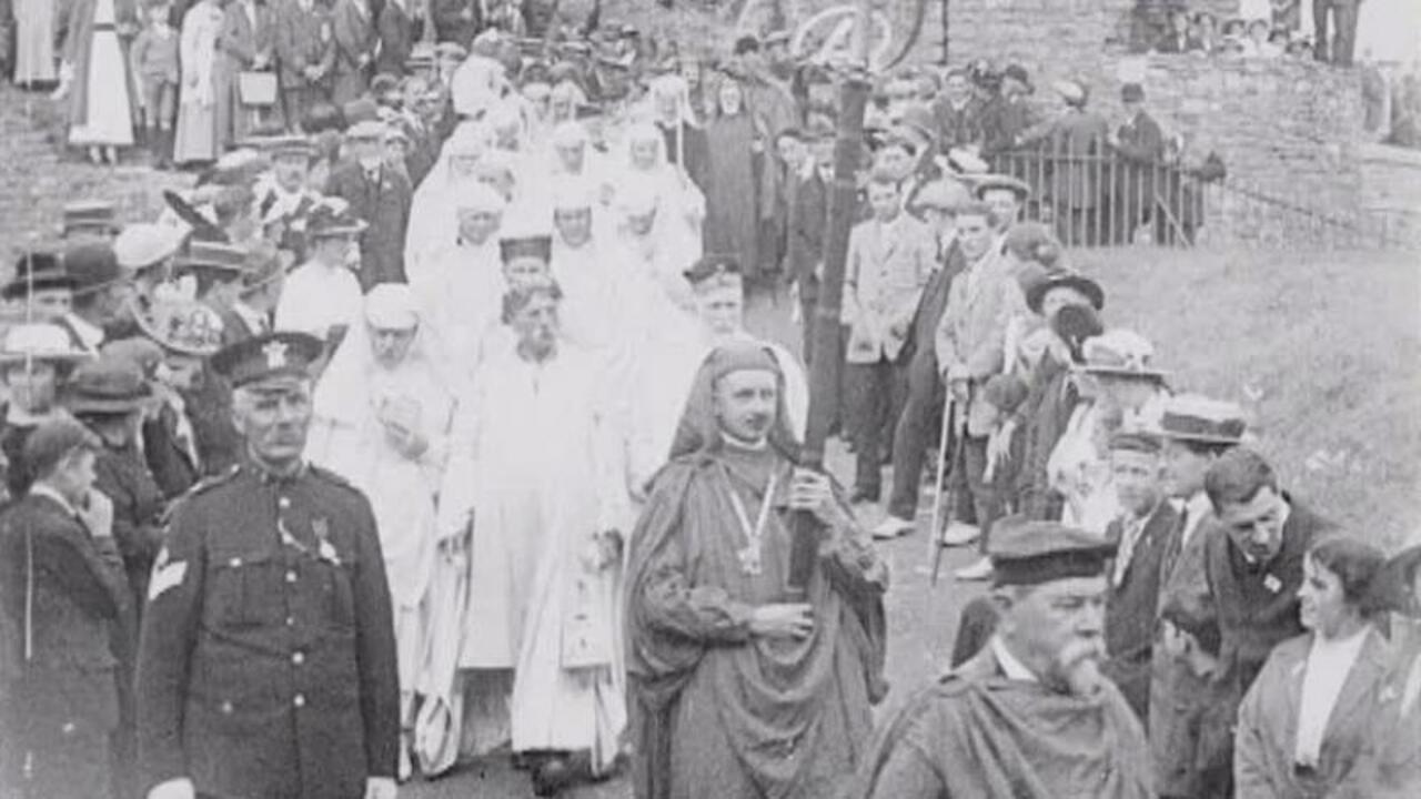 Welsh National Eisteddfod 1916 movie scene