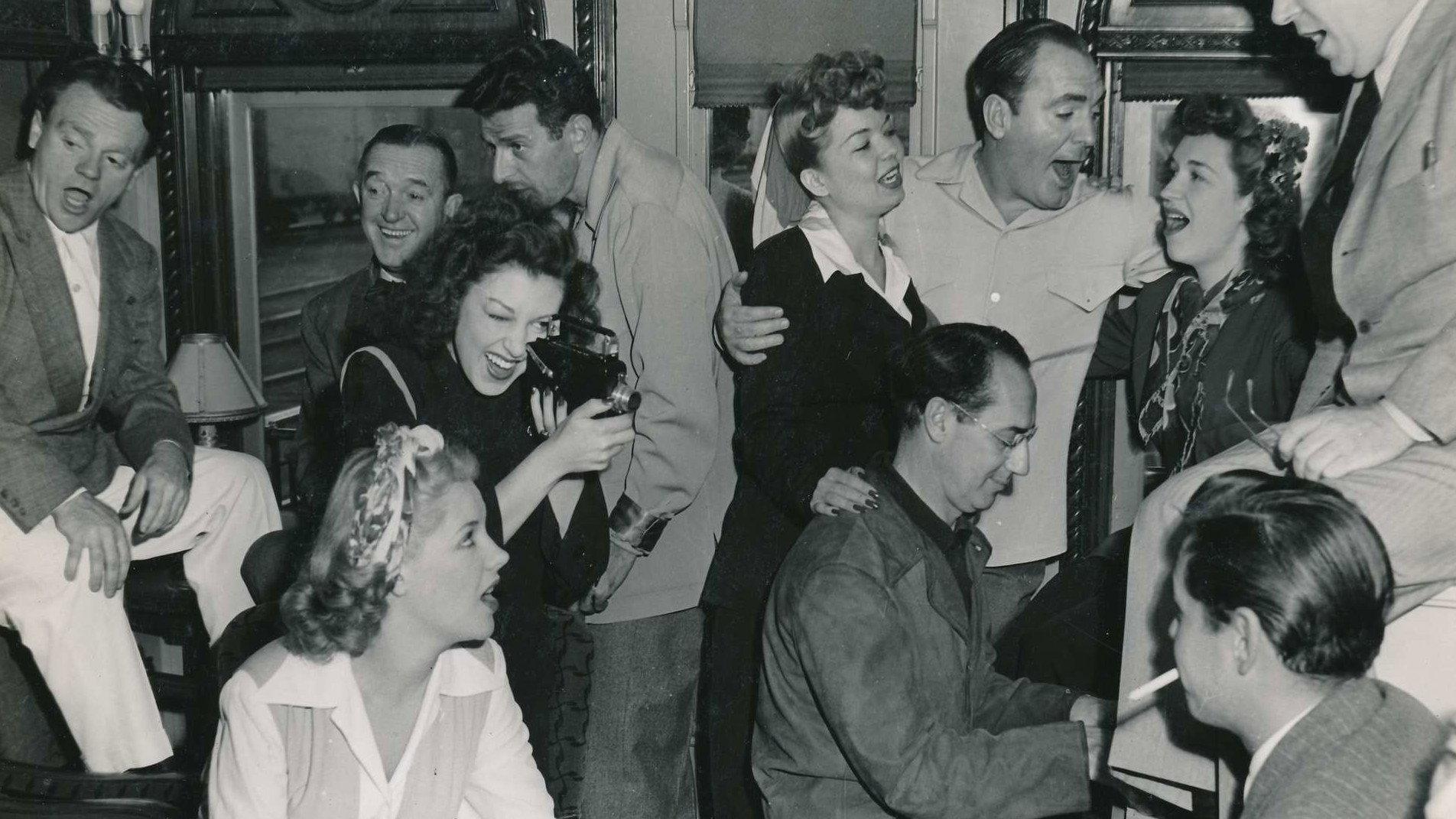 Hollywood Victory Caravan 1945 movie scene
