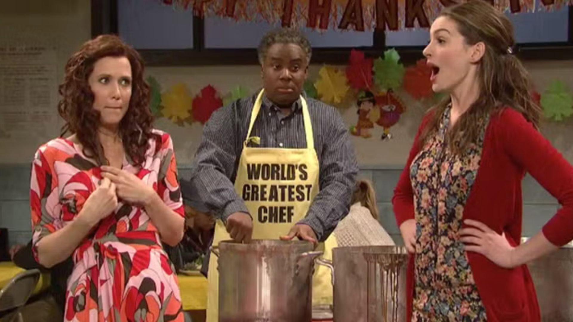 An SNL Thanksgiving 2024 movie scene