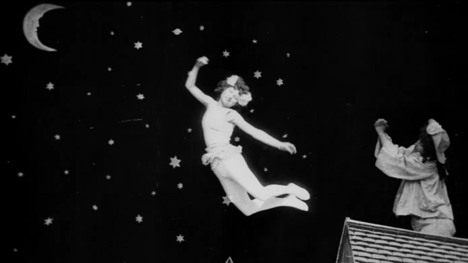 Serenade to the Moon 1902 movie scene