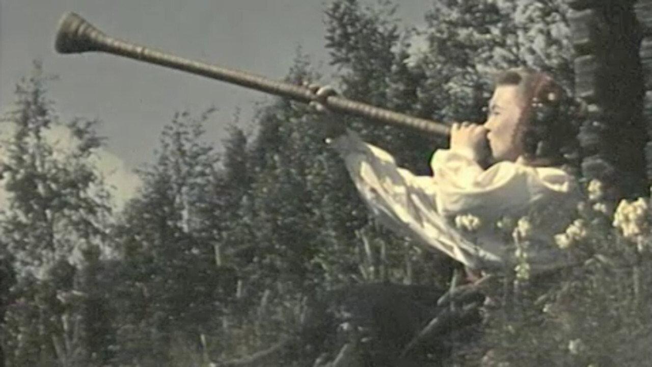 On the track to the midnight sun 1954 movie scene