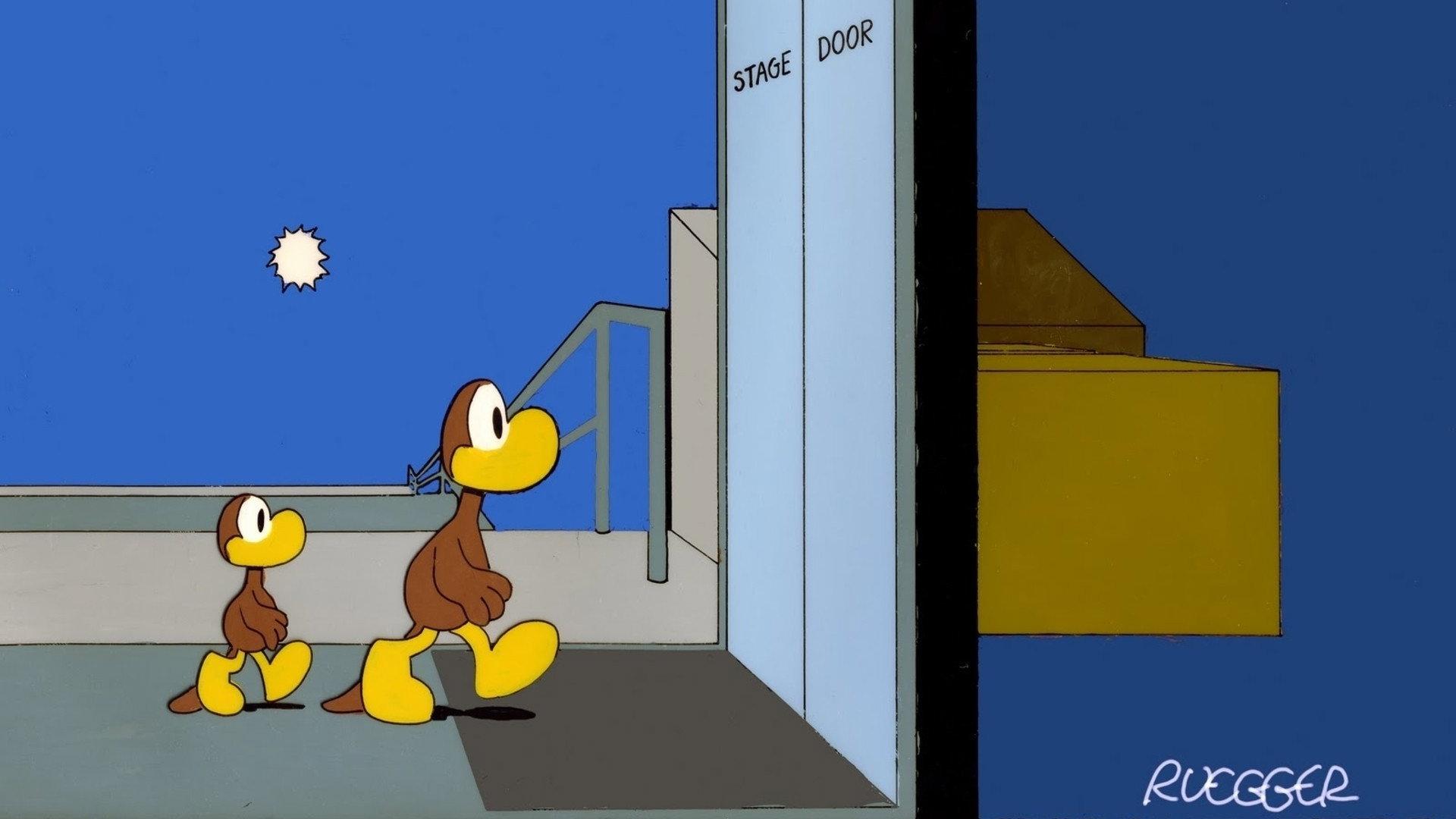 The Premiere of Platypus Duck 1976 movie scene