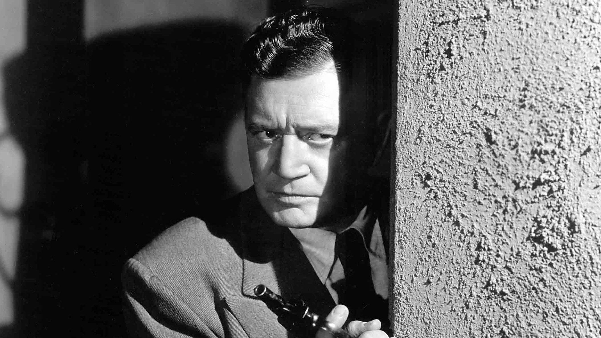 Mysterious Intruder 1946 movie scene