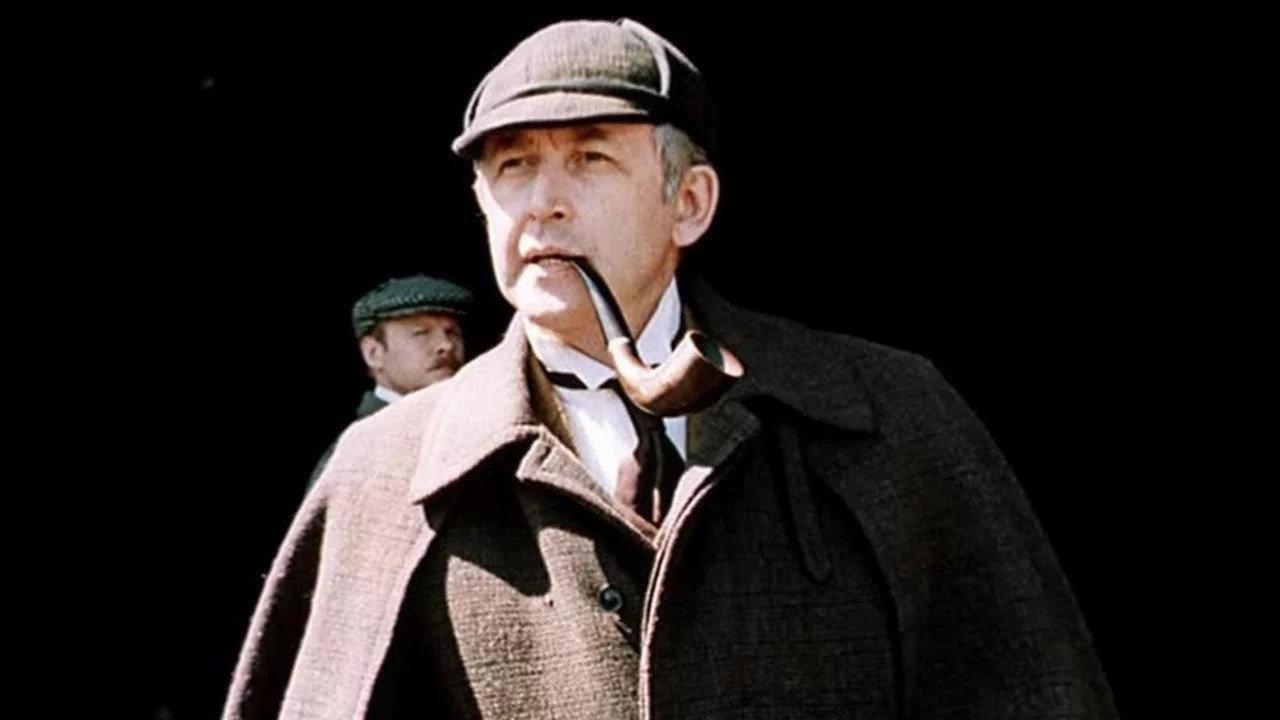 Sherlock Holmes in the 20th Century 1987 movie scene