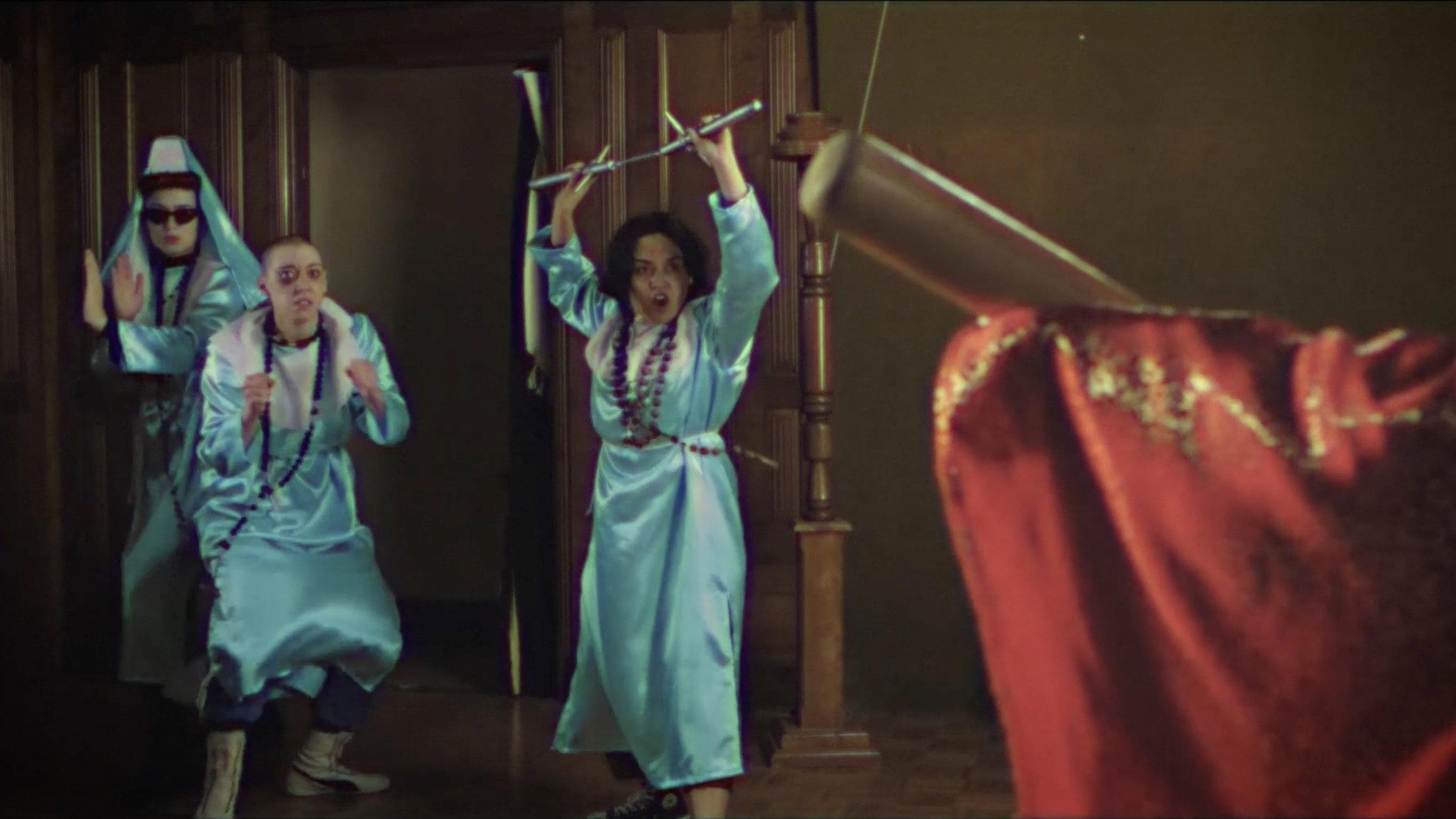 N.U.N.S. with Nunchucks 2021 movie scene