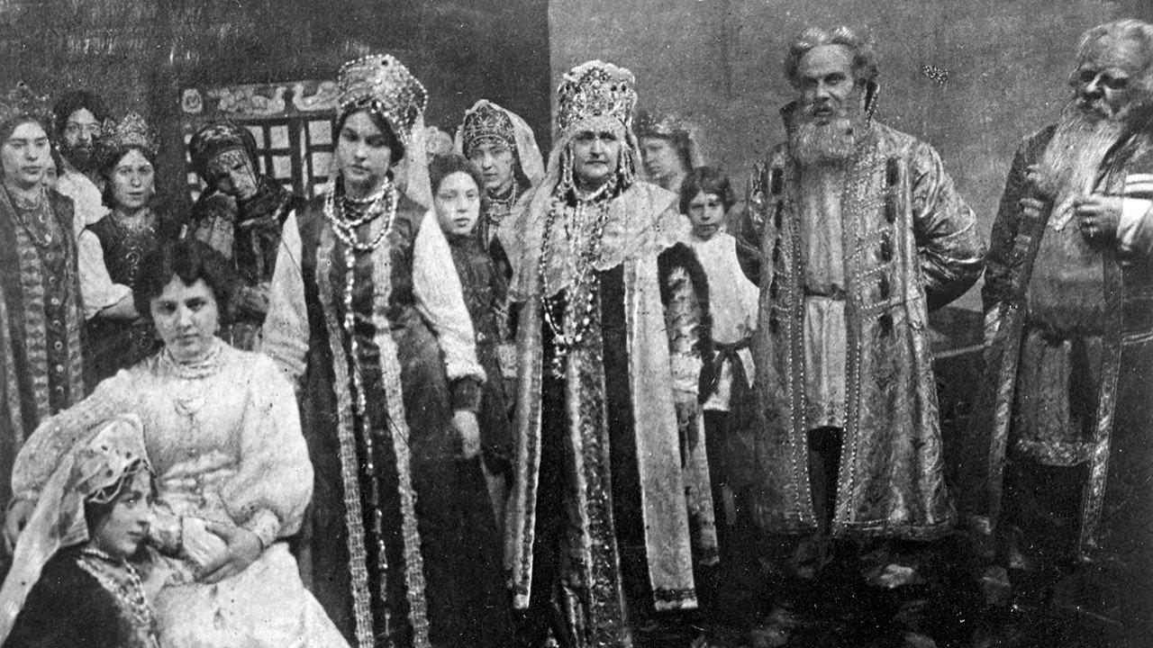 A Sixteenth Century Russian Wedding 1909 movie scene