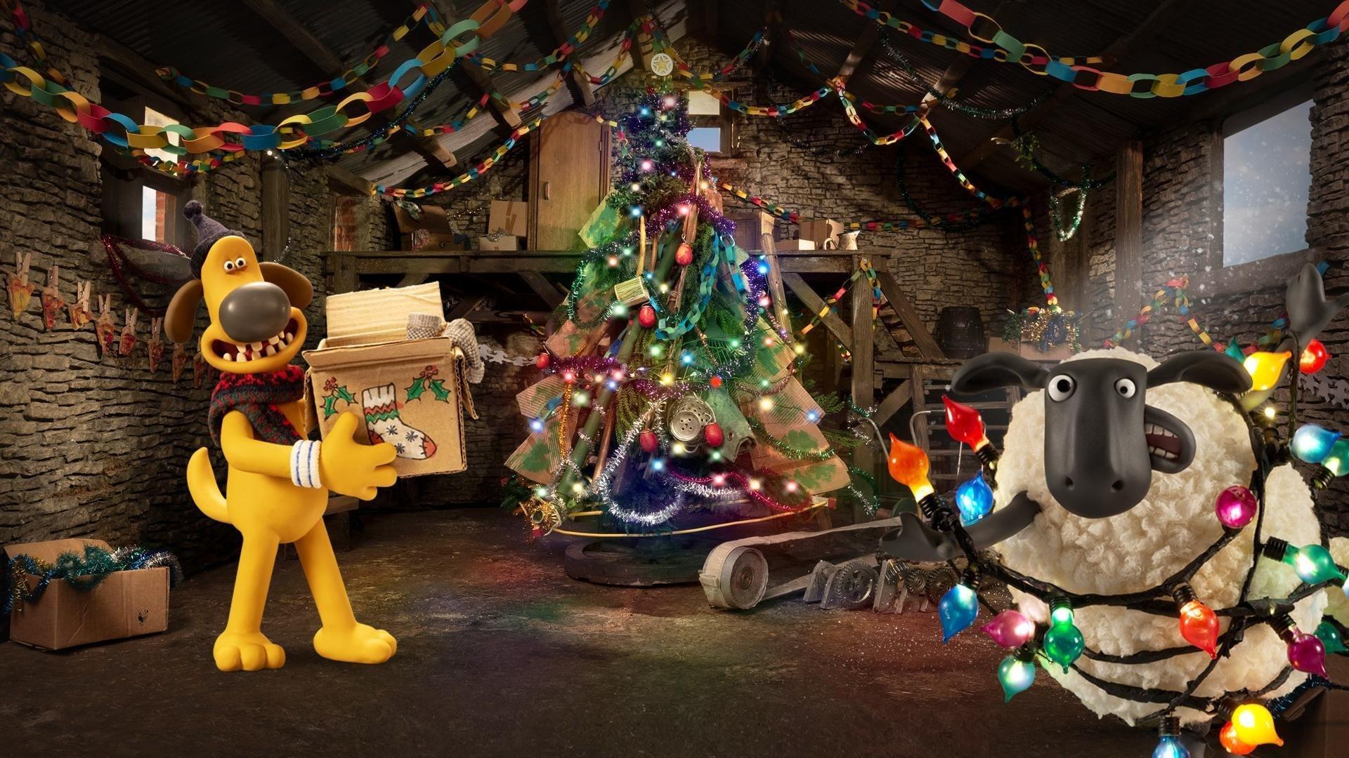 Shaun the Sheep: The Flight Before Christmas 2021 movie scene