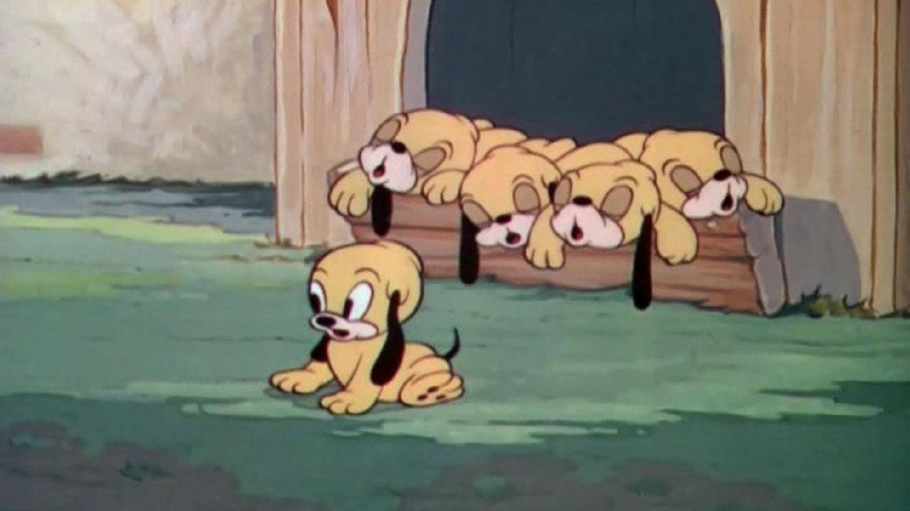 Pluto's Quin-puplets 1937 movie scene