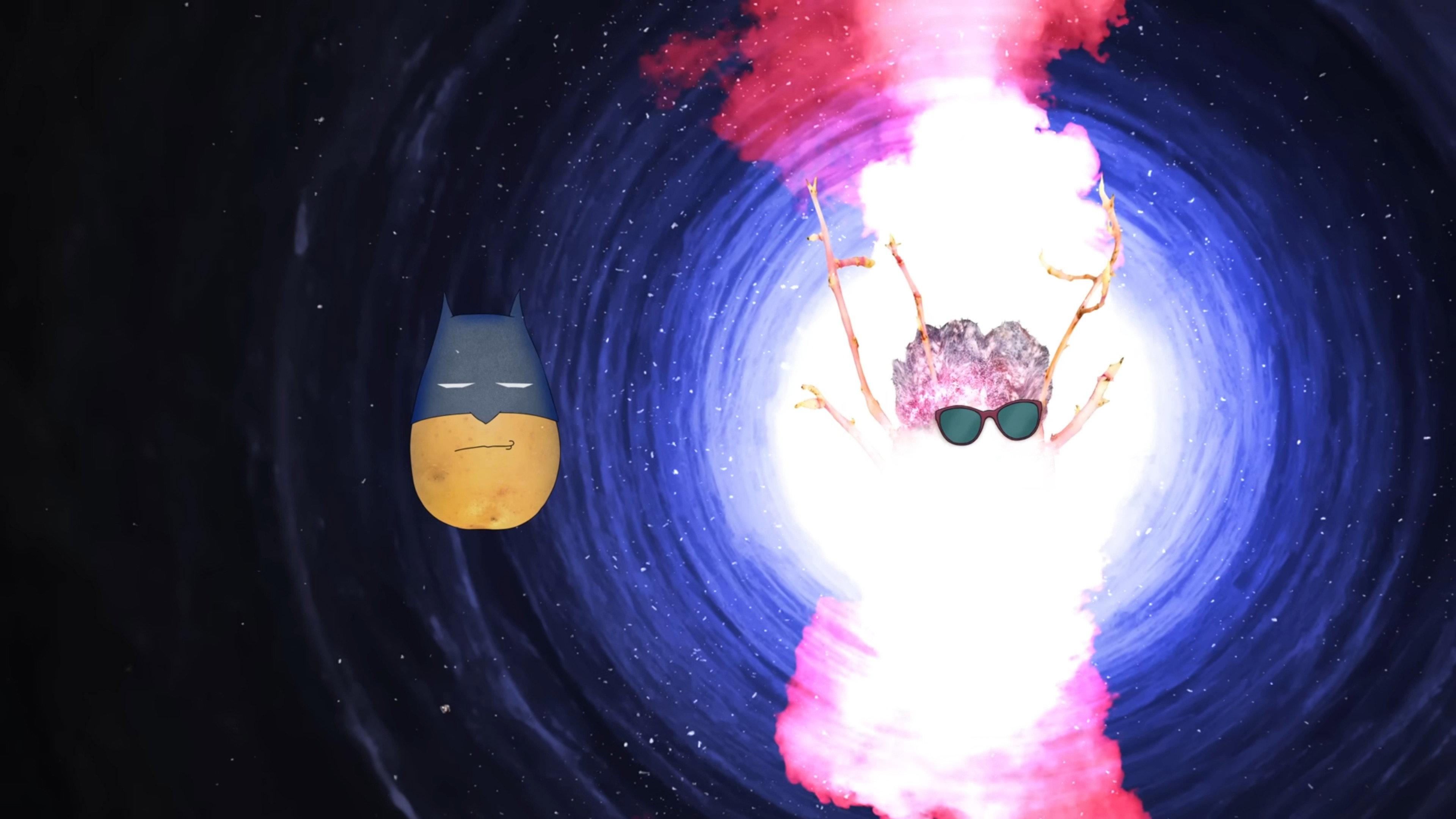 Potato Batman 2025 movie scene