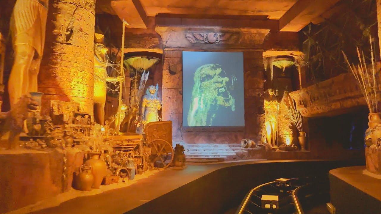 The making of Revenge of the Mummy - The Ride 2004 movie scene