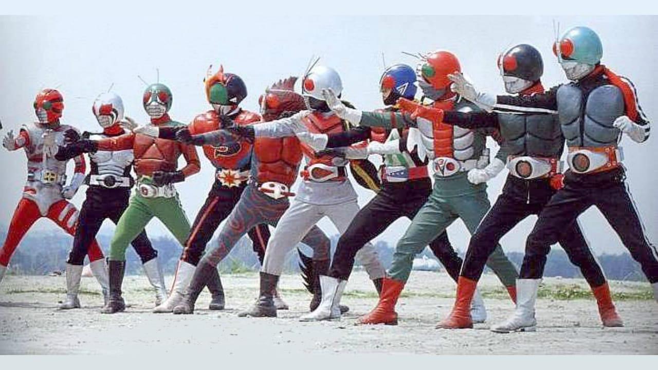 A 10th Rider Appears! Kamen Rider - All Riders Assemble! 1984 movie scene