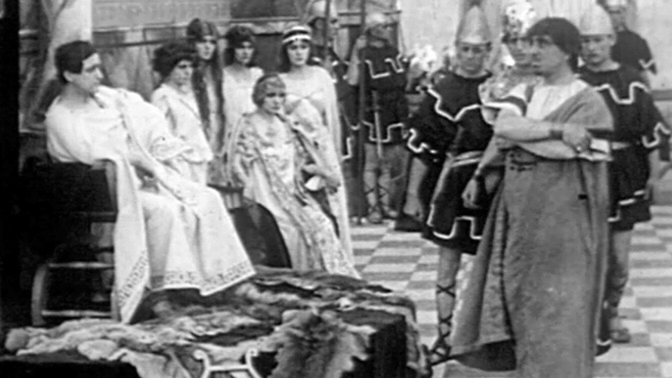 The Shadow of Nazareth 1913 movie scene