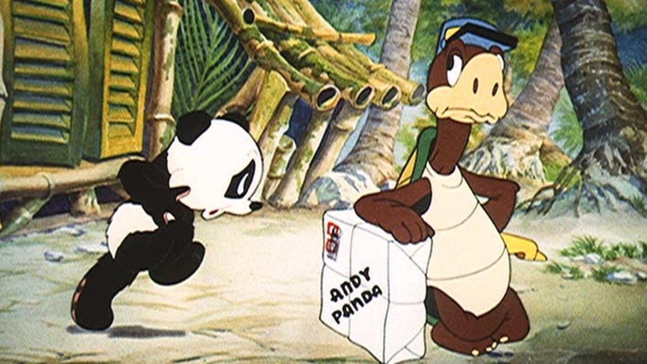 100 Pygmies and Andy Panda 1940 movie scene