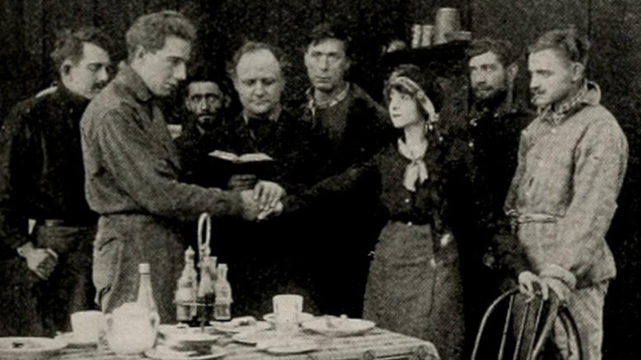 The Darkening Trail 1915 movie scene