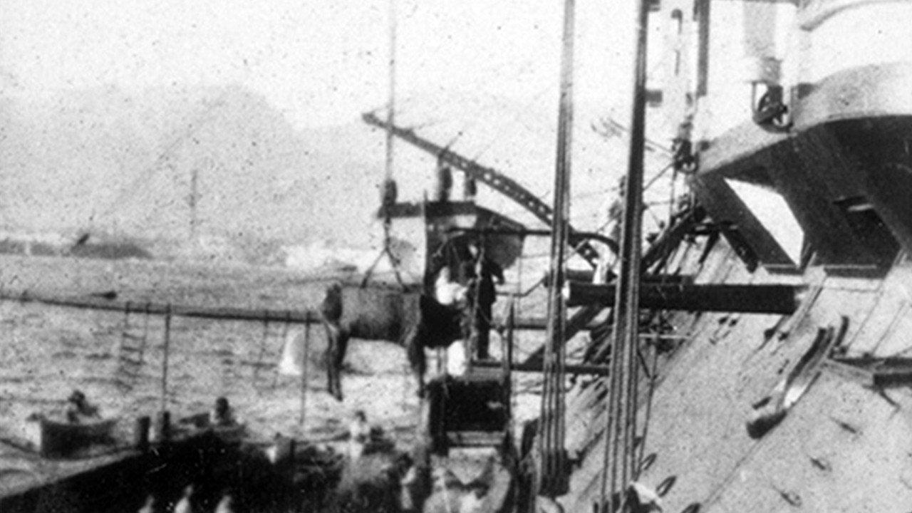 Embarquement d’un boeuf 1898 movie scene