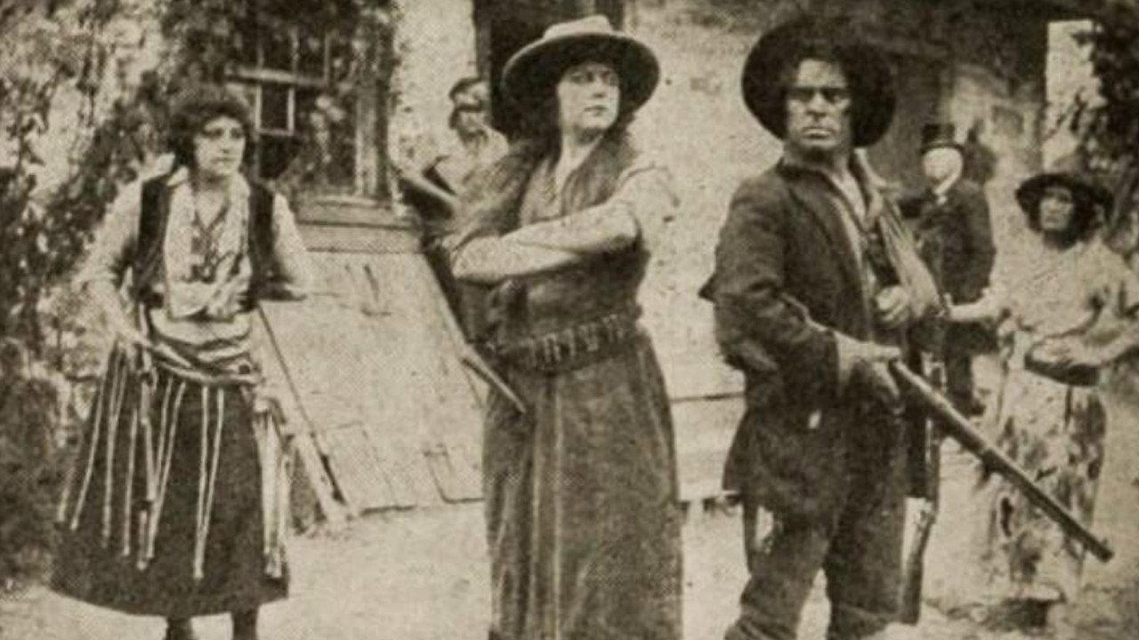 Snatched from a Burning Death 1915 movie scene