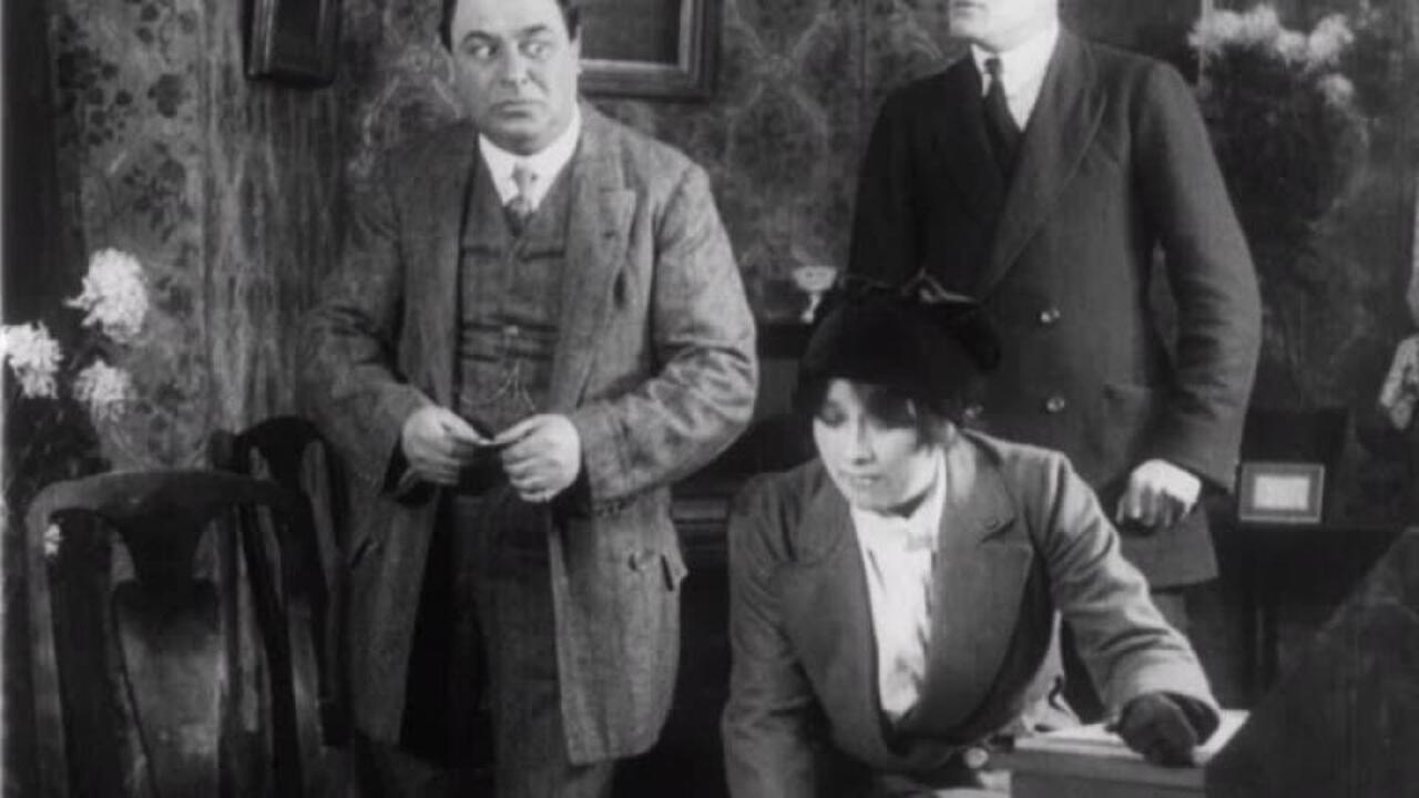 An Engagement of Convenience 1914 movie scene