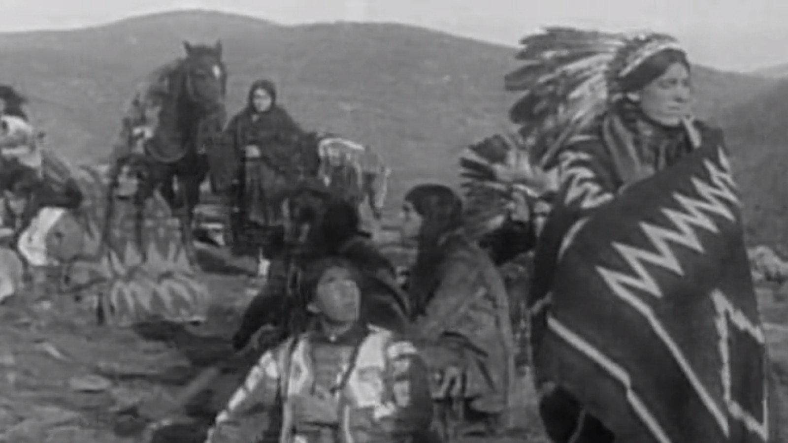 The Redman's View 1909 movie scene