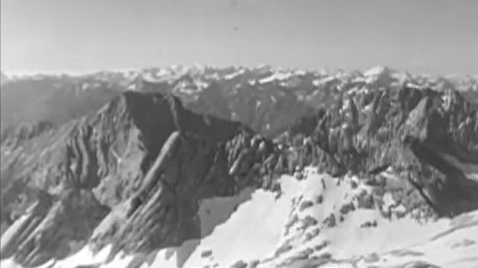 Alpine Vistas from the Zugspitze 1916 movie scene