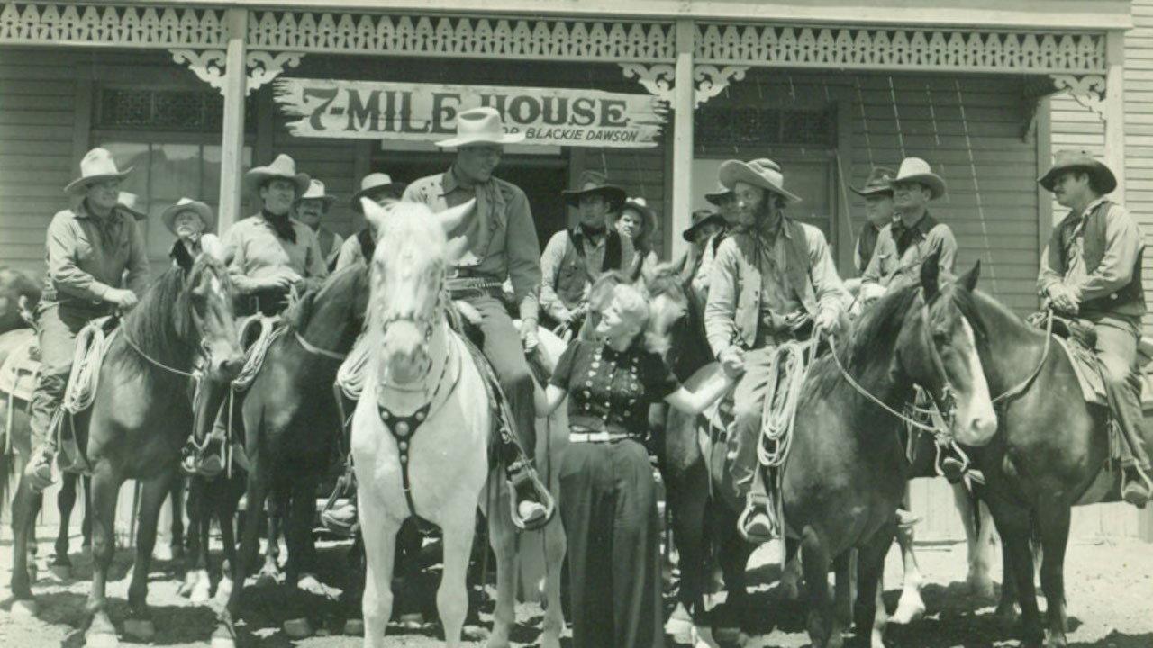 The Lone Rider Ambushed 1941 movie scene