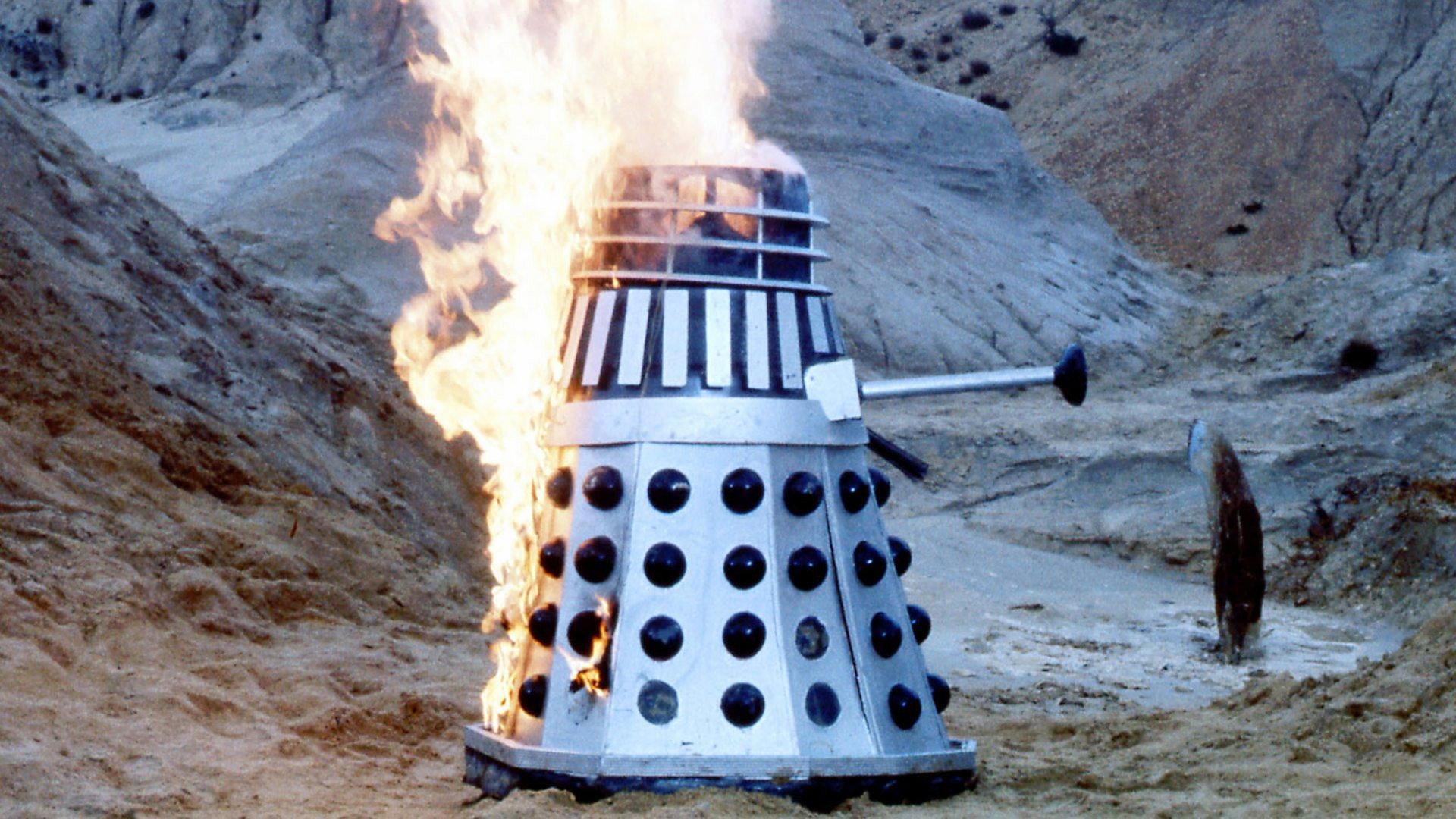 Doctor Who: Death to the Daleks 1974 movie scene