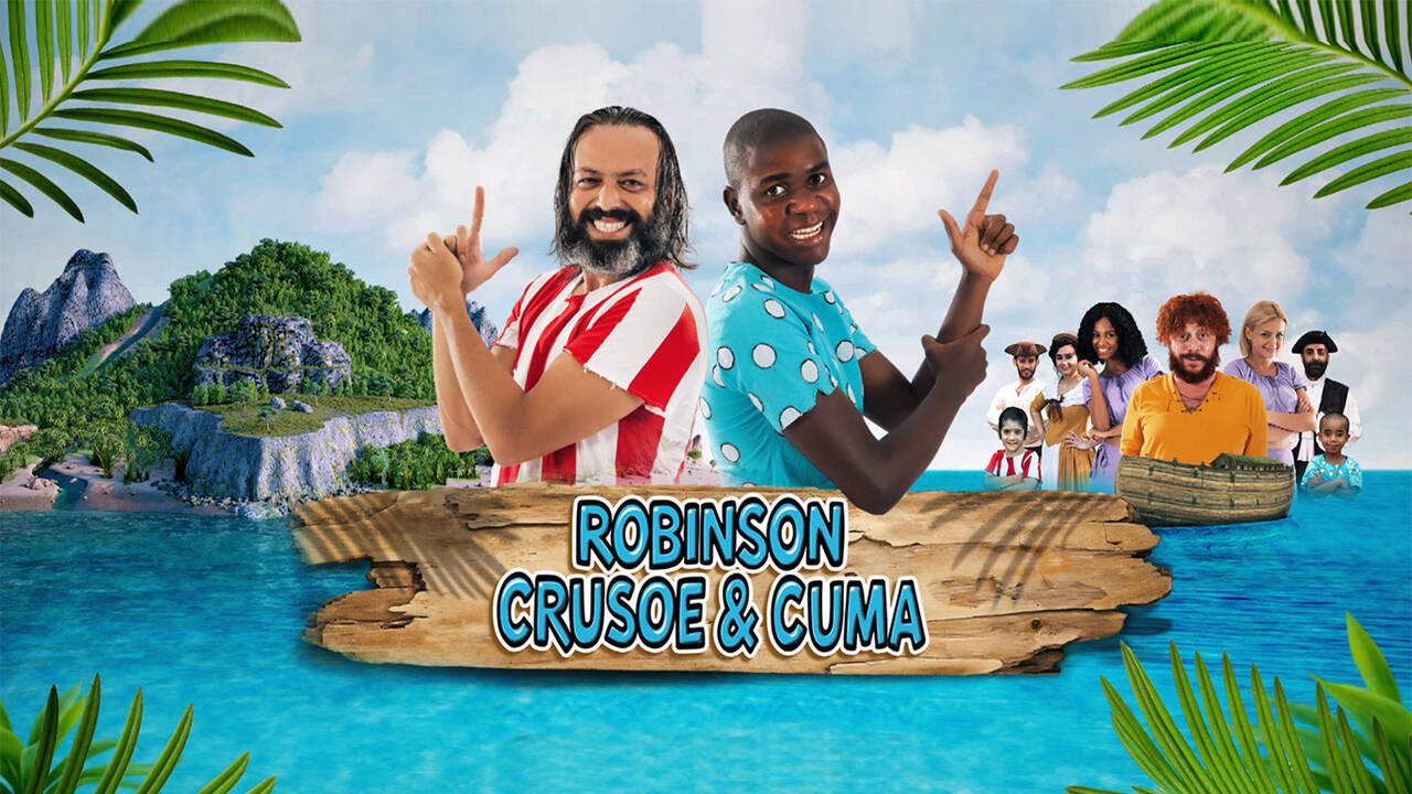 Robinson Crusoe and Friday 2015 movie scene