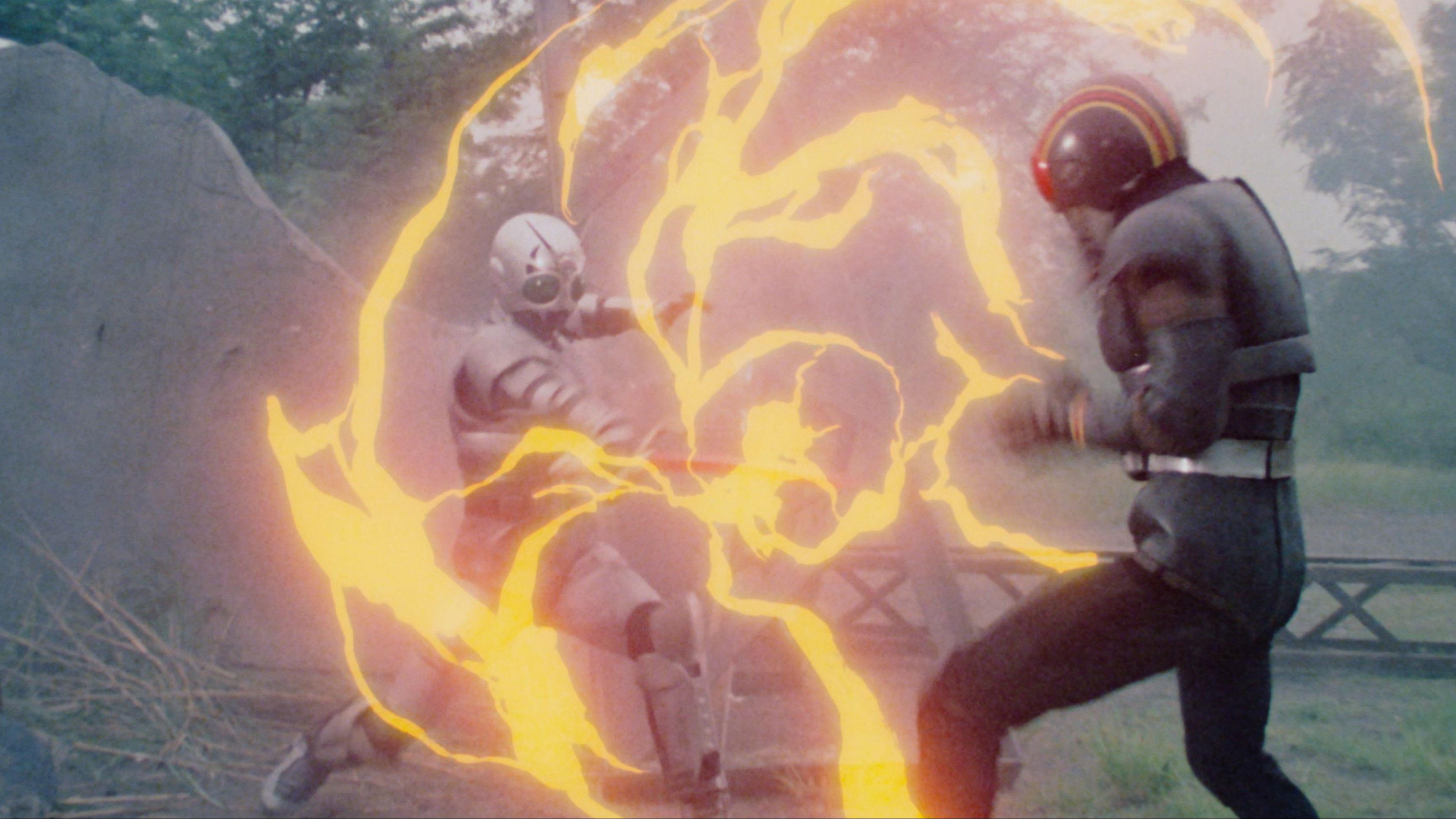 Kamen Rider Black: Terror! Demon Mansion at Devil's Pass 1988 movie scene