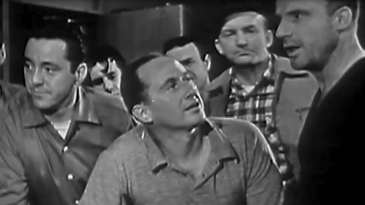 Tragedy in a Temporary Town 1956 movie scene
