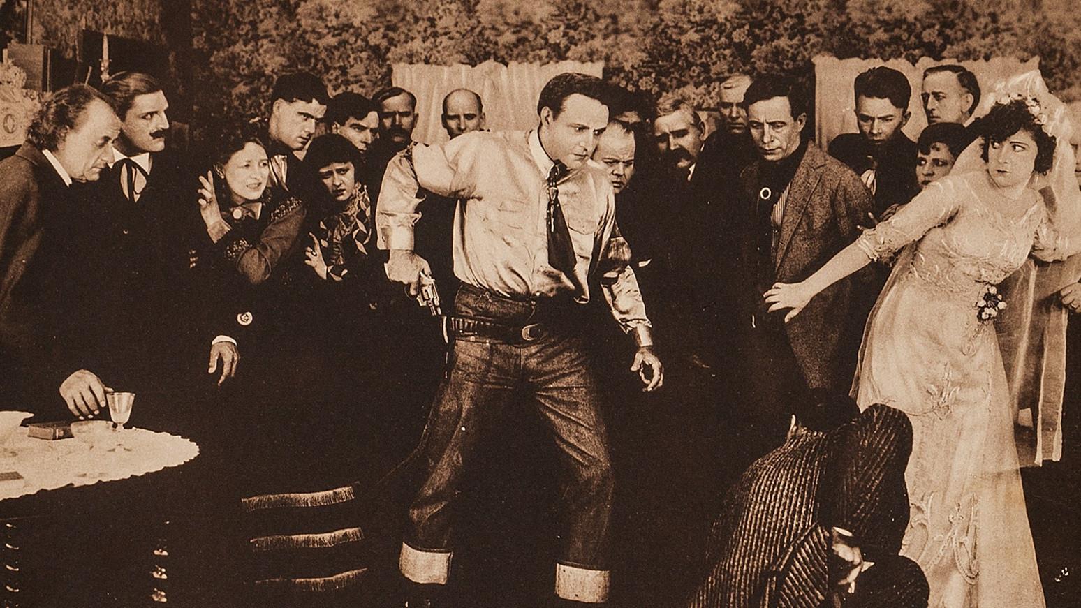 A Man in the Open 1919 movie scene