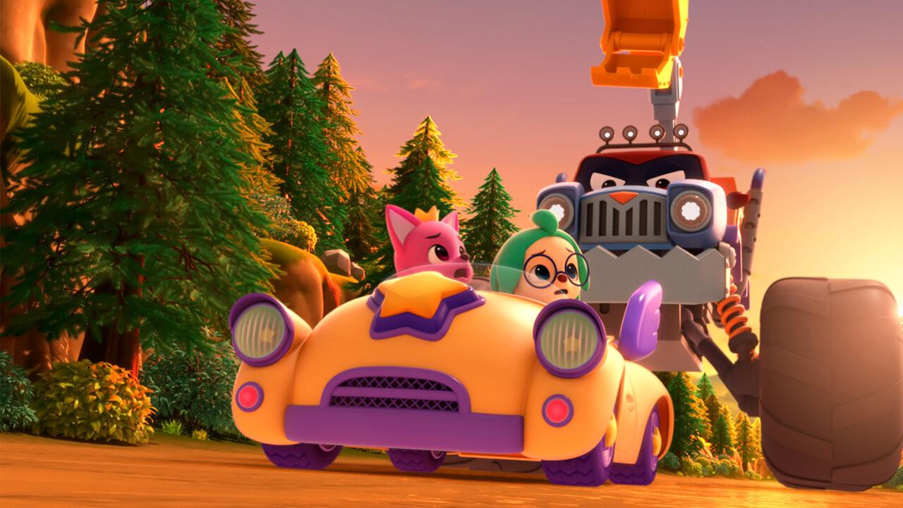 Pinkfong & Hogi Mini-Movie: The Tricky Three Cars 2024 movie scene