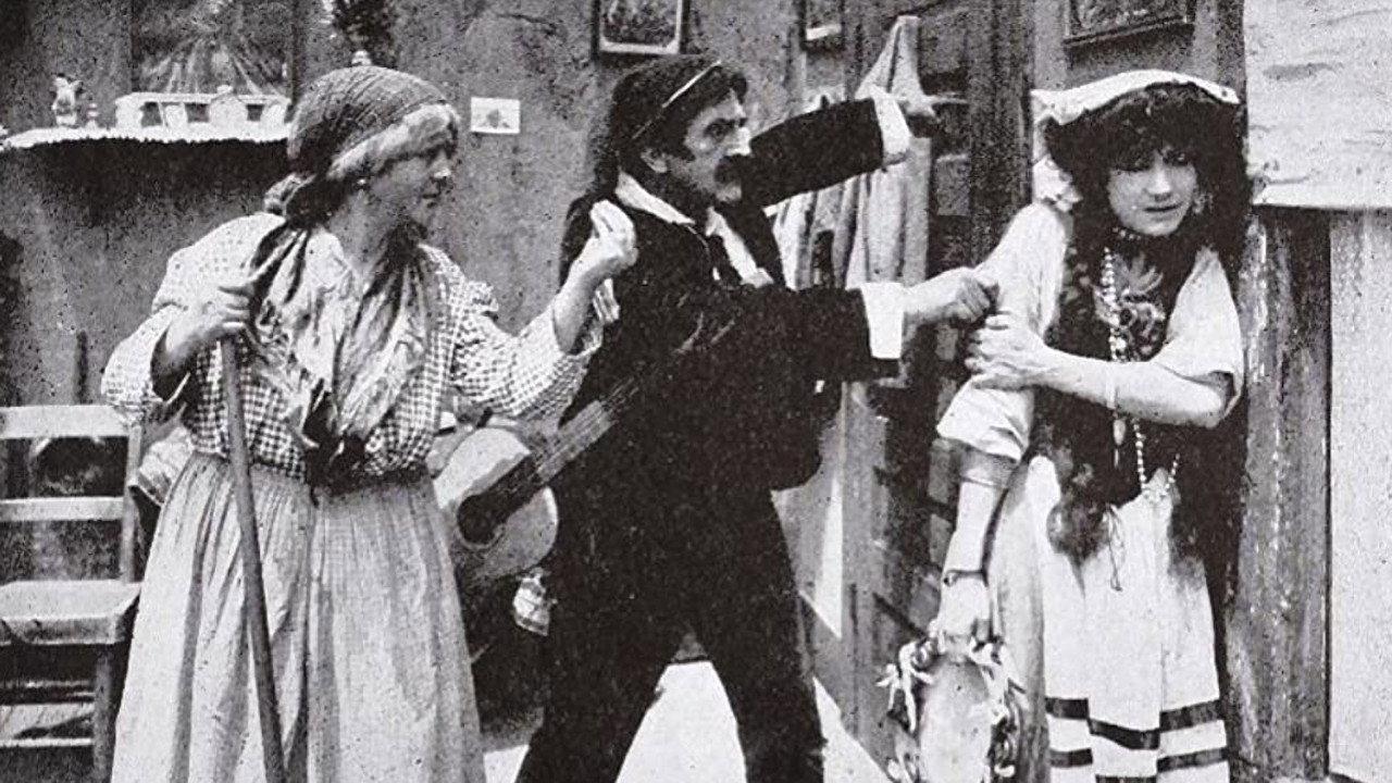 The Terror of Conscience 1913 movie scene