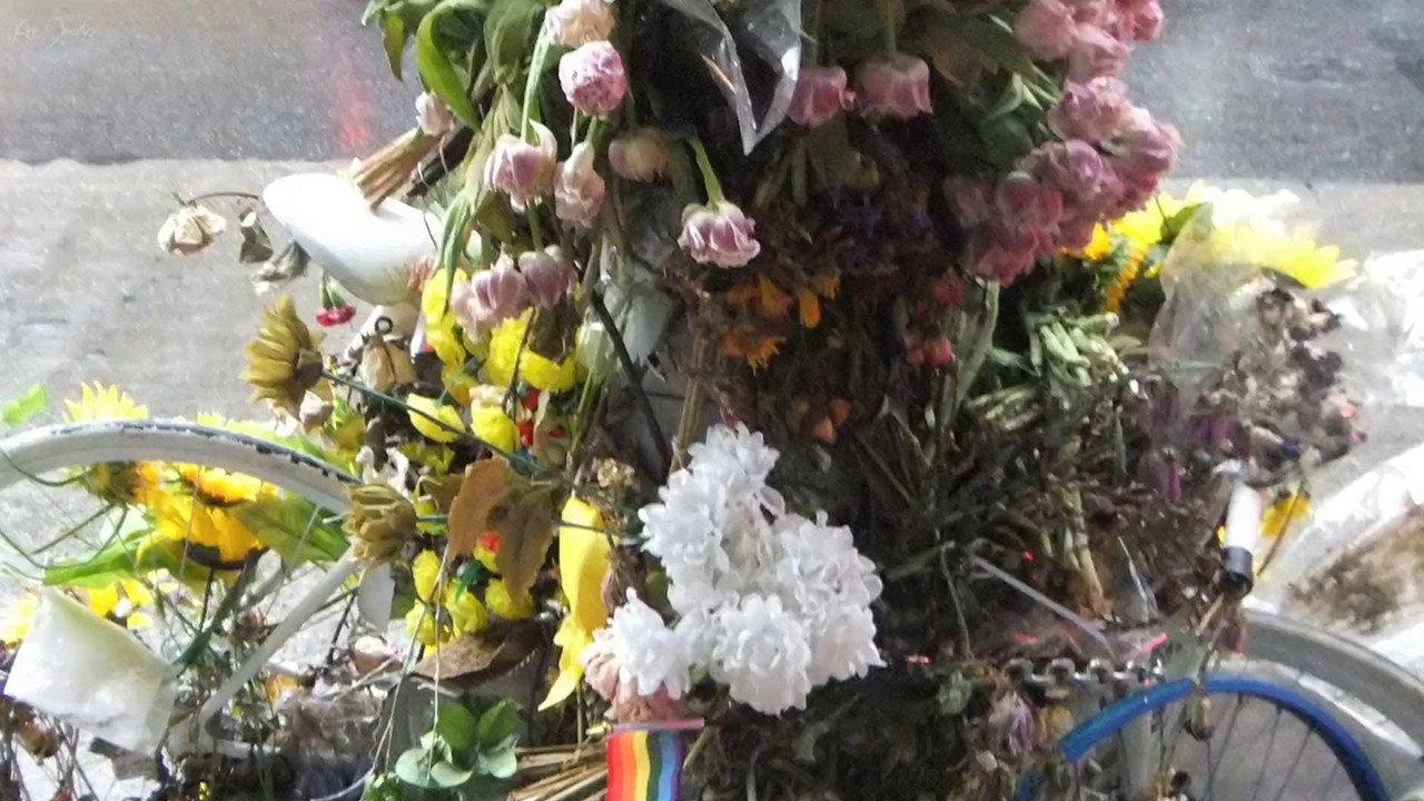 Flowers and Bike 2020 movie scene